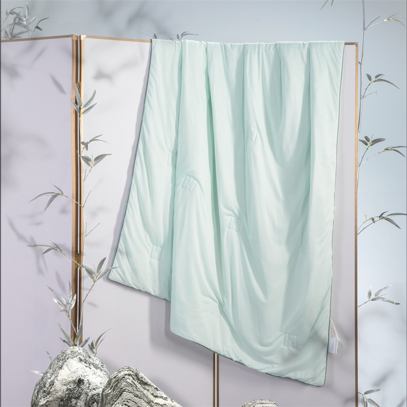 水星家纺青柠凉感针织夏被125149