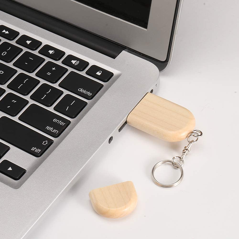 Wooden USB Key Flash Drive Memory Gift Wooden USB With Box 8G
