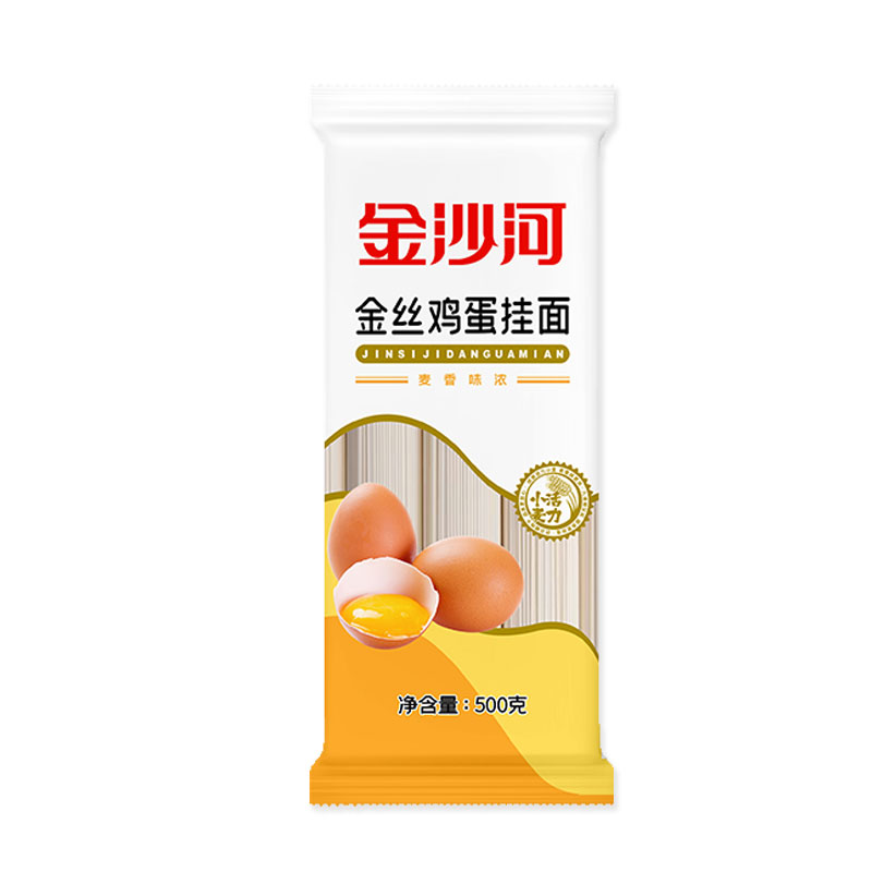 金沙河500g金丝鸡蛋挂挂面