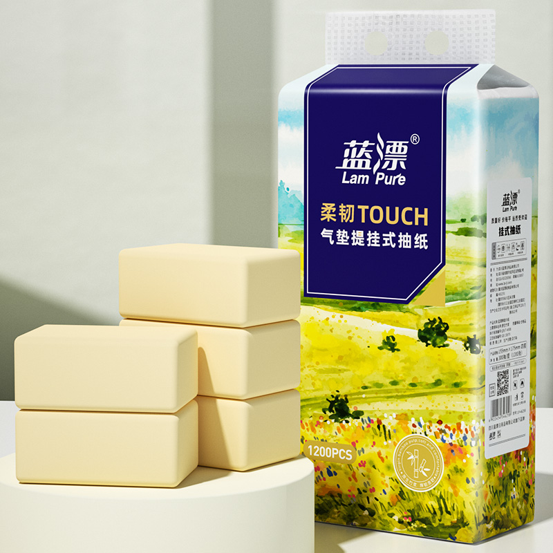 蓝漂本色气垫挂式抽取卫生纸1提装LP-46258