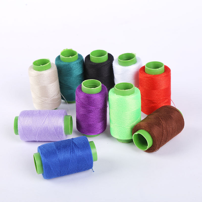 Household Multicolor Machine Thread 302 Small Roll for Needlework for Sewing Box Suit