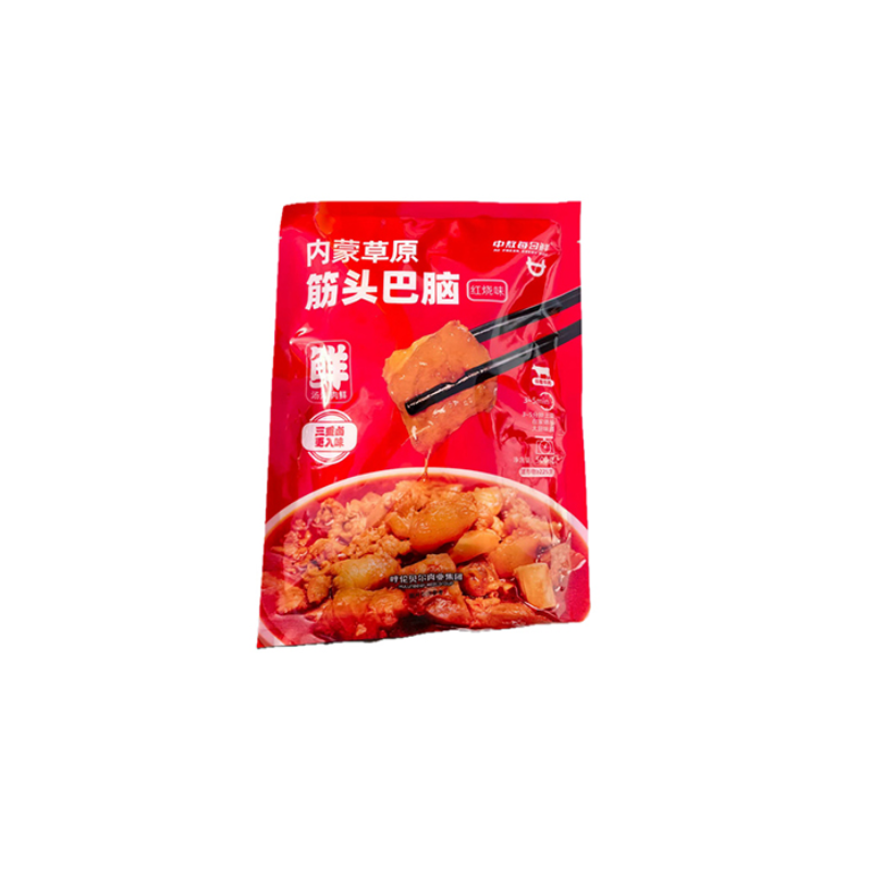 西蒙小战斧 内蒙草原清真筋头巴脑(红烧味)500g