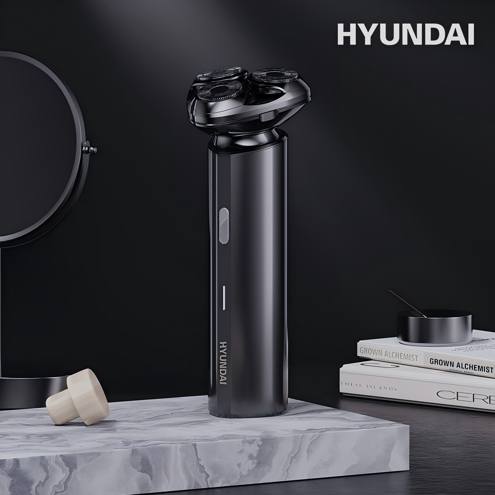 HYUNDAI-男士电动三头浮动式剃须刀 YS810