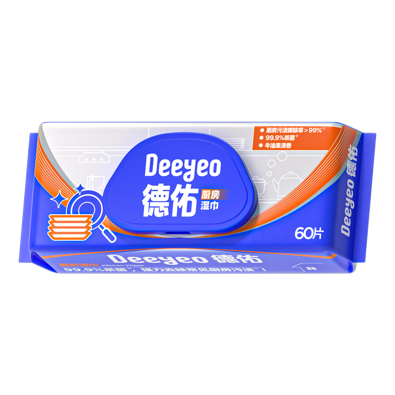 德佑厨房湿巾A版线专供60片/包 德佑厨房湿巾A版线专供60片