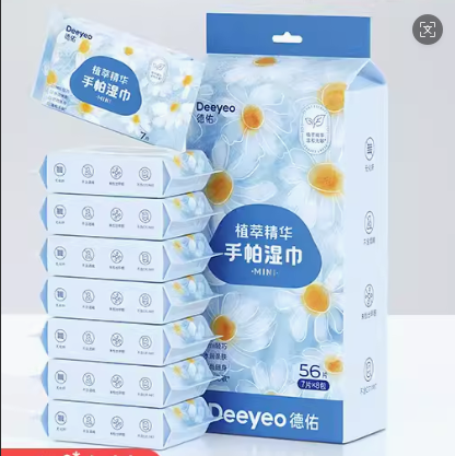 德佑牌手帕湿巾7片*8包 