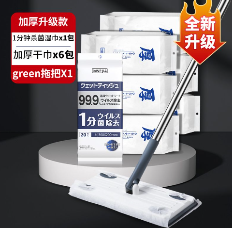 inwejia因唯家green静电拖把