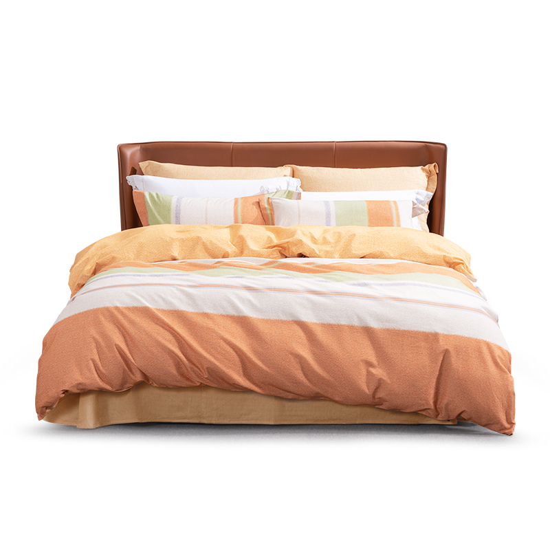 全棉磨毛抗菌四件套——叠翠流金 	127409