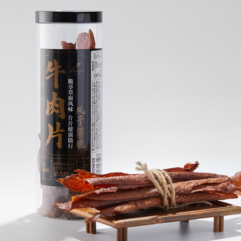 西蒙小战斧 内蒙草原草原风干牛脆脆（原味/辣味）100g