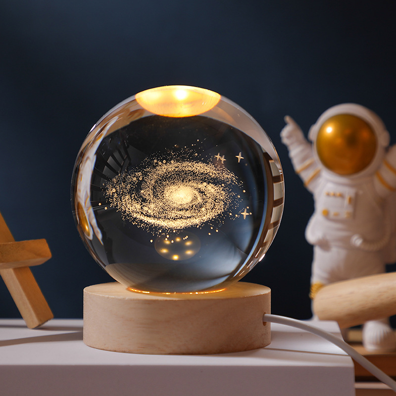 Crystal ball Nightlight Galaxy glass ball
