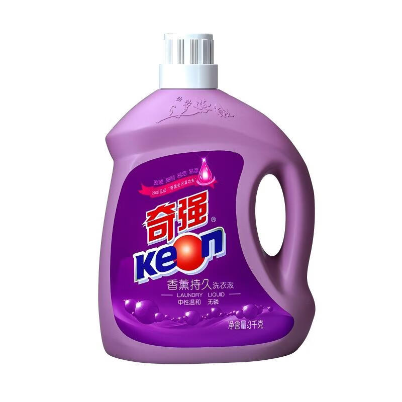 奇强 新款薰衣草洗衣液3kg