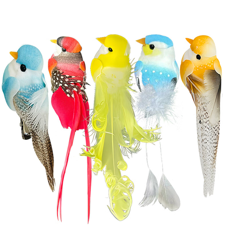 灵宠物语逗猫小鸟5只装