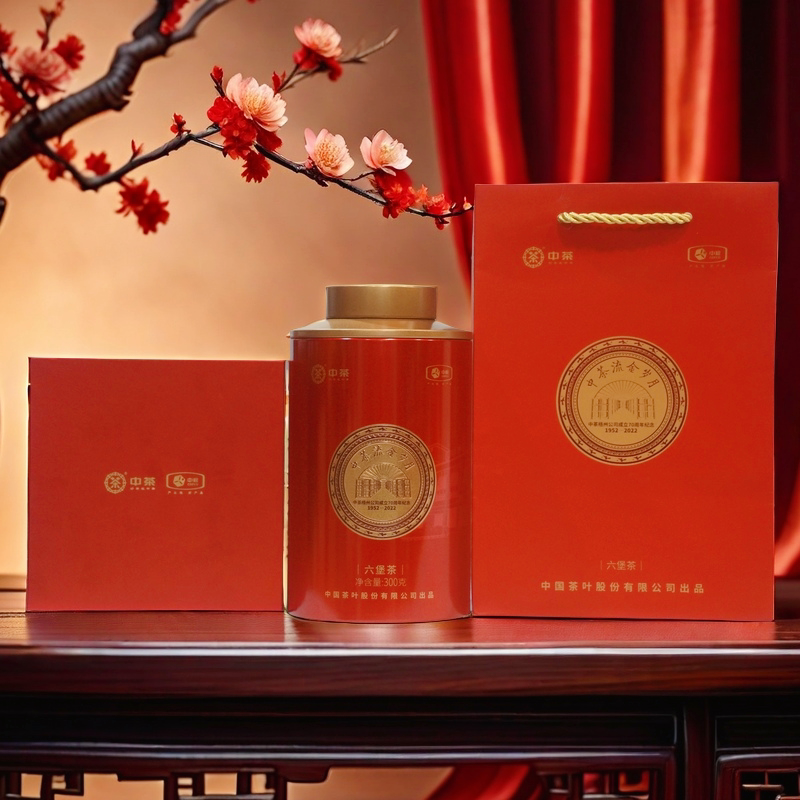 流金岁月中茶梧州公司成立70周年纪念六堡茶