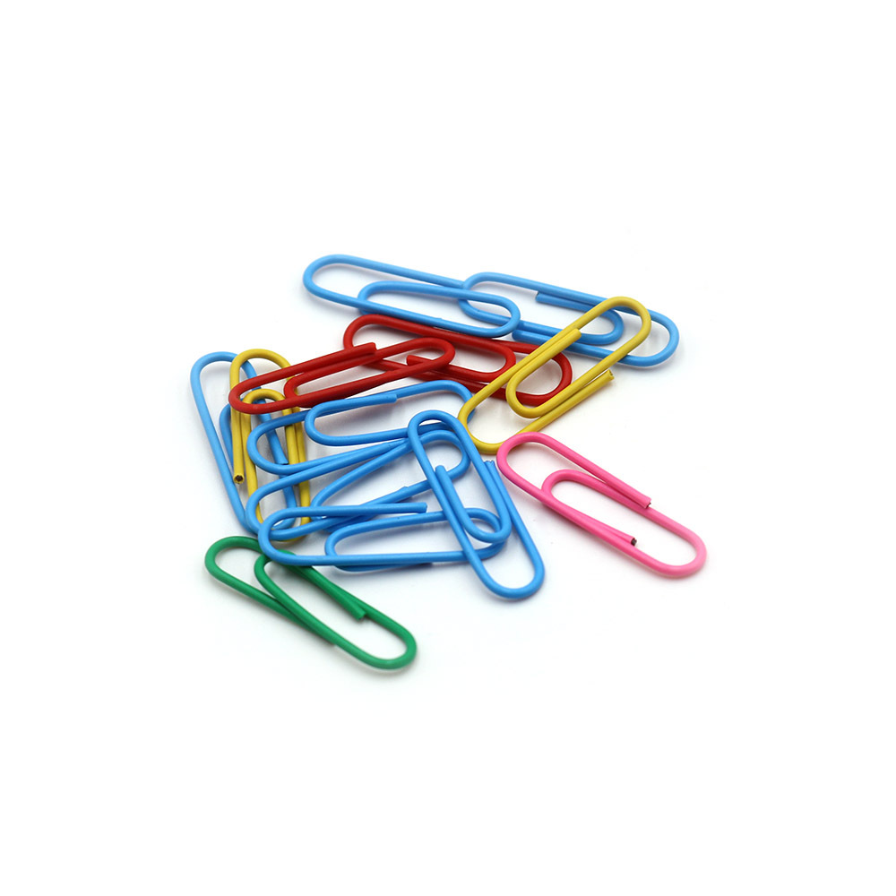 28mm color paper clips mixed with 1000 colors per pack