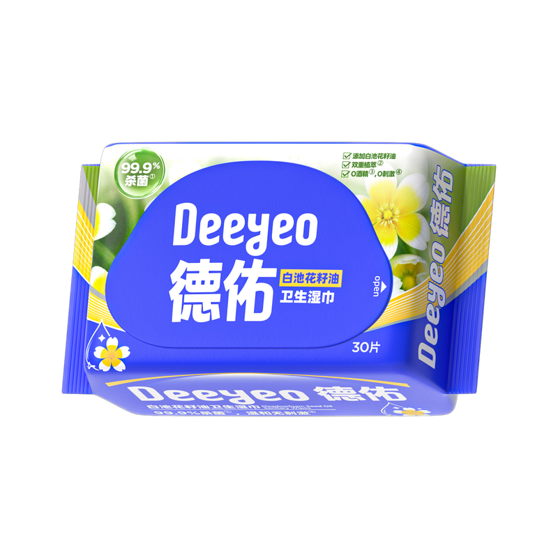 德佑白池花籽油 卫生湿巾30片/包 德佑白池花籽油 卫生湿巾30片 德佑白池花籽油 卫生湿巾30片 德佑白池花籽油 卫生湿巾30片
