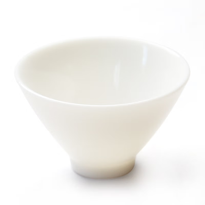 苏氏陶瓷（SUSHI CERAMICS）羊脂玉白瓷功夫茶杯斗笠个人杯猪油白陶瓷主人杯（亮光）礼盒装