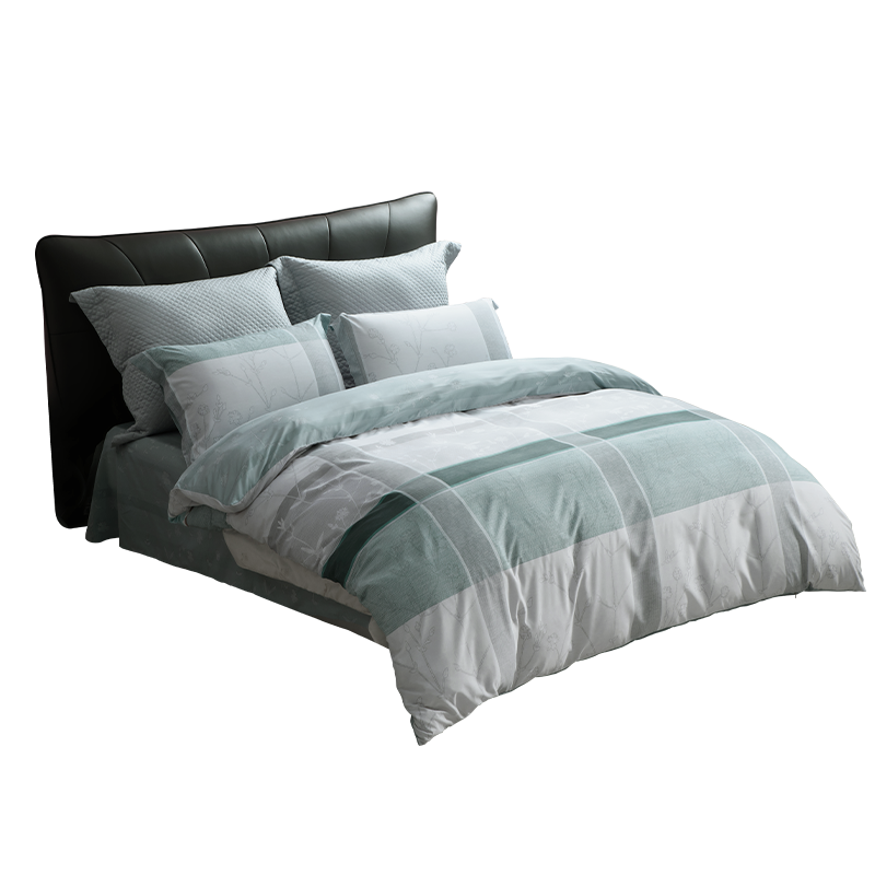 全涤磨毛抗菌四件套——林间溢彩 	123047