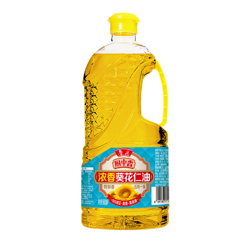 鲁花厨中香浓香葵花仁油900ml