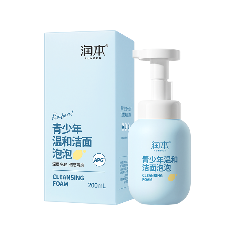 润本青少年温和洁面泡泡200ml/润本儿童温和洁面泡泡200ml