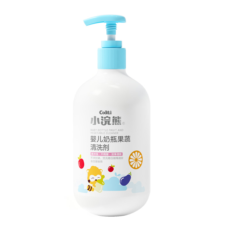 小浣熊婴儿奶瓶果蔬清洁液300ml*2瓶