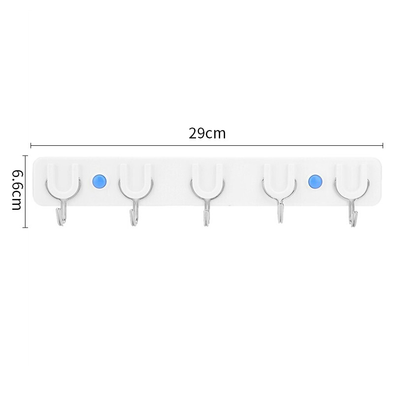 茶花 挂钩贴钩 浴室门后排钩挂衣架 免打孔无痕毛巾挂钩强力粘钩