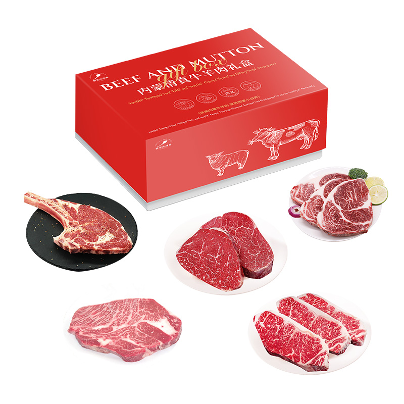 西蒙小战斧 内蒙S级和牛牛排礼盒-399型 （970g）