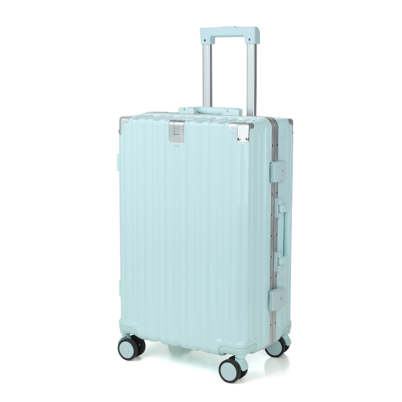 圣夫妮铝框杯架款铝包角拉杆箱行李箱