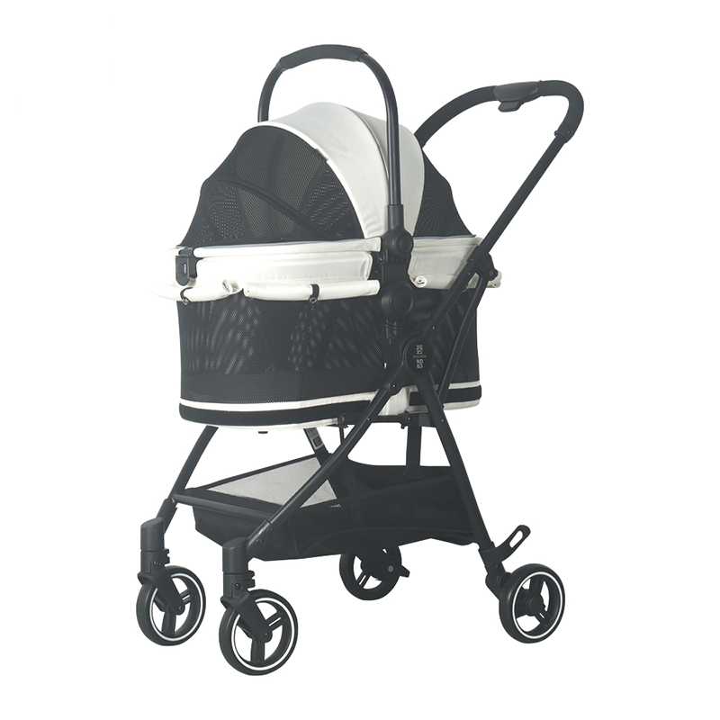 灵宠物语宠物出行宠物推车猫咪外出便携手推车小型犬遛狗车出行小推车宠物推车CW201A-白灰色11/201A-白灰色22/201A-黑色11/201A-黑色22