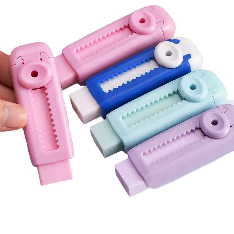 High appearance level push-pull interchangeable core eraser Creative push-pull eraser