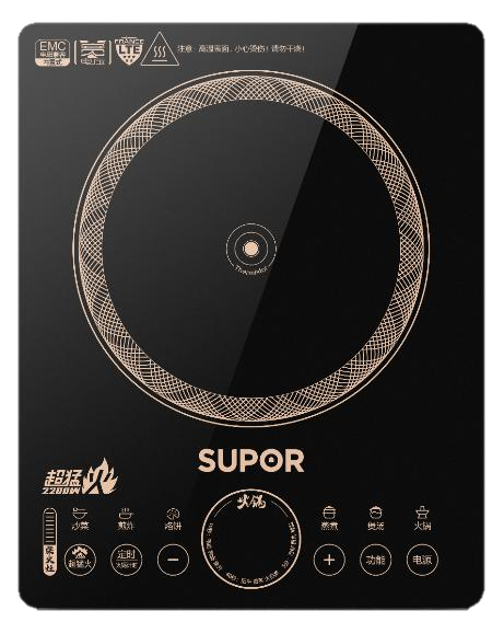苏泊尔（SUPOR）C22-IH90 大功率触控按键八档火力纤薄设计 定时功能电磁灶火锅炉火锅 超薄家用触屏控制电磁灶