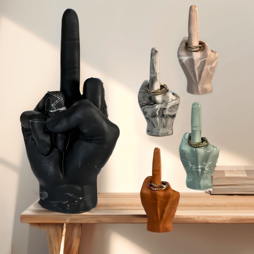 Finger shape middle finger candle