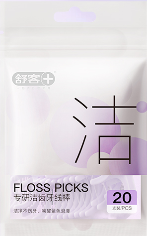 舒客专研洁齿牙线棒20支/袋新旧随机