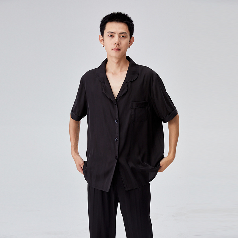 莱生活水光绸家居服礼盒装 (纯色)