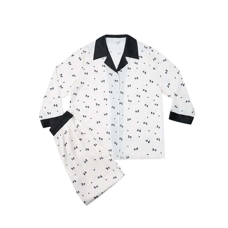 莱生活水光绸家居服礼盒装 (蝴蝶结)