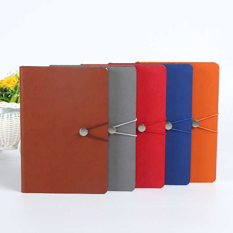 A5 Diary PU cover Thickened Notepad Notebook 100 Sheets