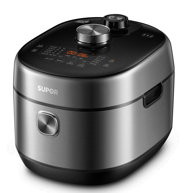 苏泊尔（SUPOR）电压力锅家用5升大容量IH电磁加热2200W猛火多功能一锅双胆高压锅 双钢球釜 压力可调 SY-50FH77Q