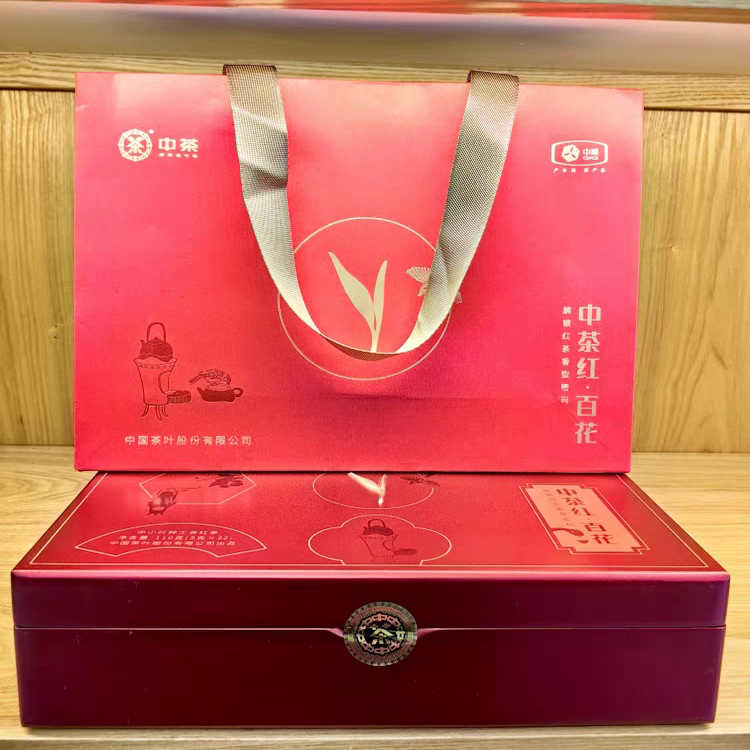 中茶红·百花（2023版）门店标百花110g