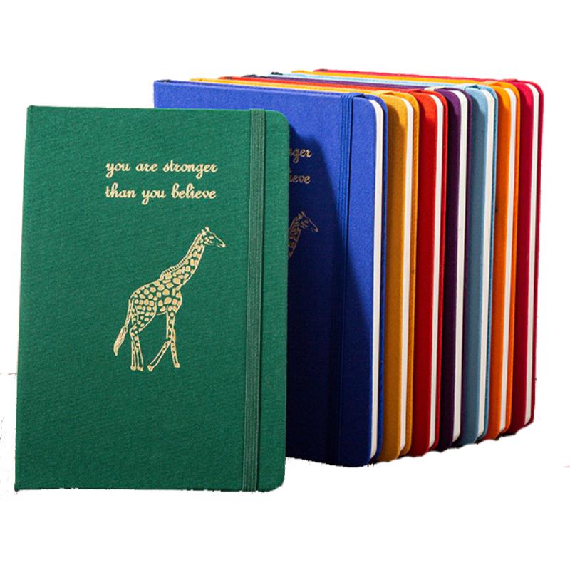 A5 linen hardcover Elastic Band journal notebook 100 sheets