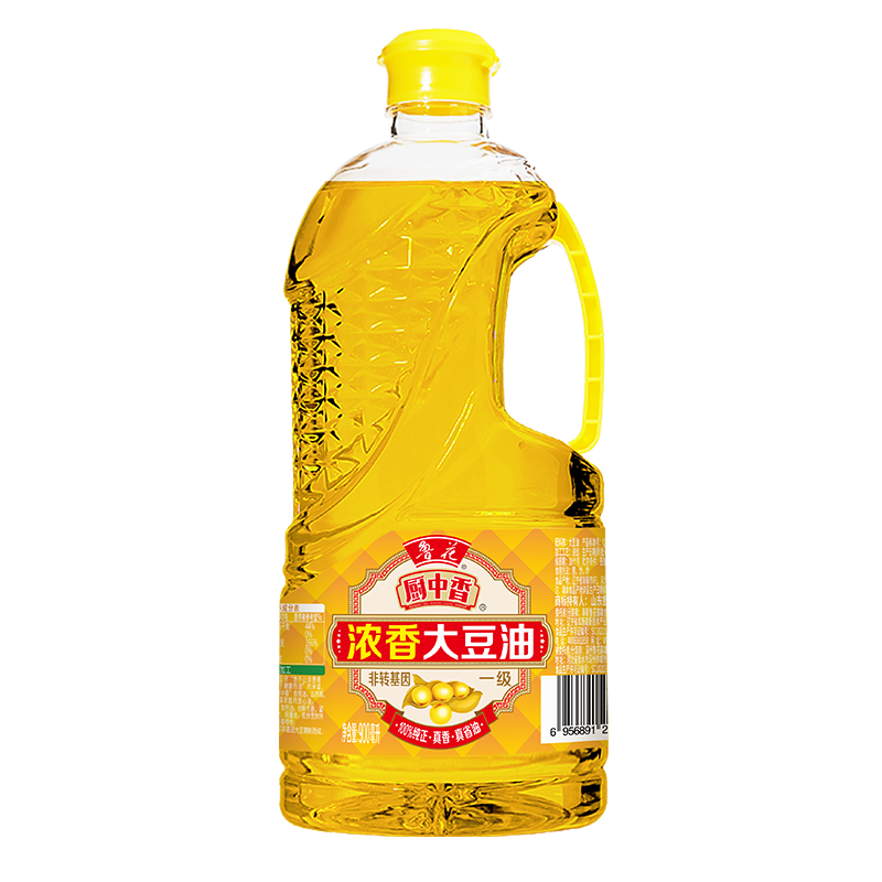 鲁花厨中香浓香大豆油900ml
