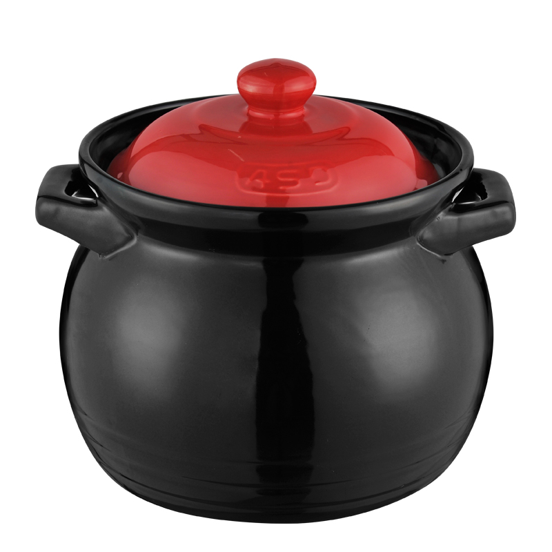爱仕达（ASD） 砂锅家用砂锅煲 耐热明火高汤煲 煲汤陶瓷煲 2.5L JLF25CP-TG 明火用