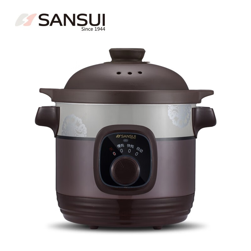 山水（SANSUI）紫砂电炖锅机械款3升SDZ-B1