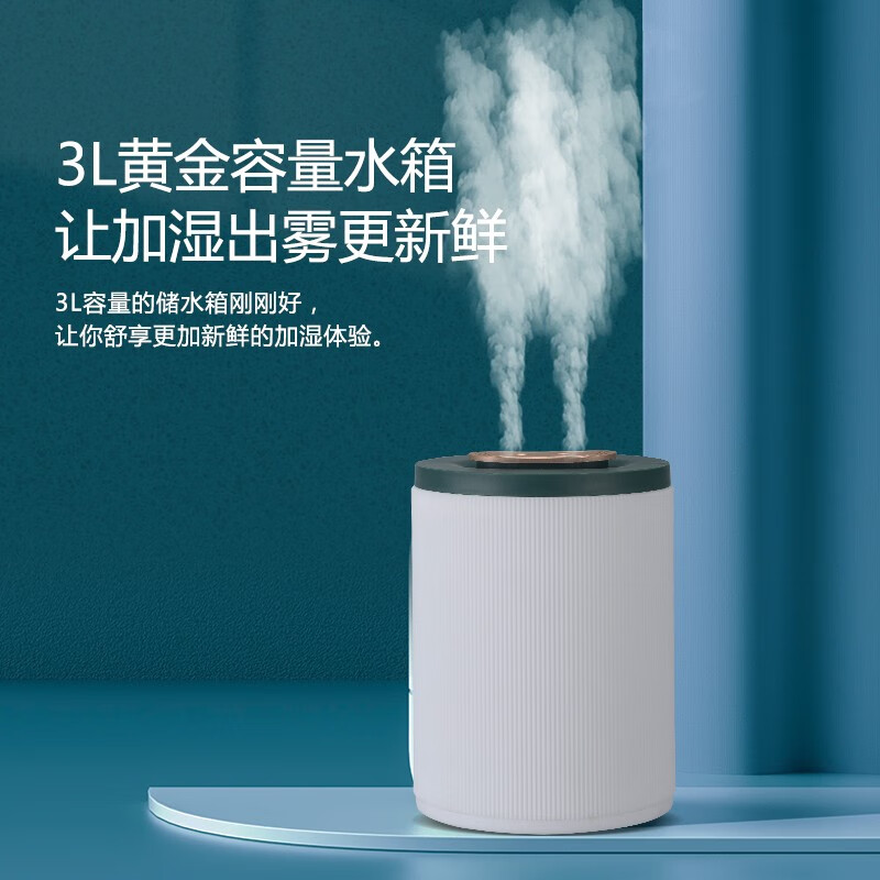 山水（SANSUI）双喷头加湿器3升SJS-Q12