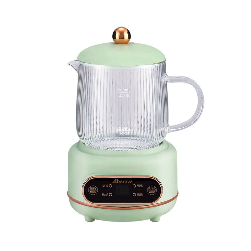 艾贝丽电炖杯液体加热器养生壶ABL-DD73 薄荷绿 500ml