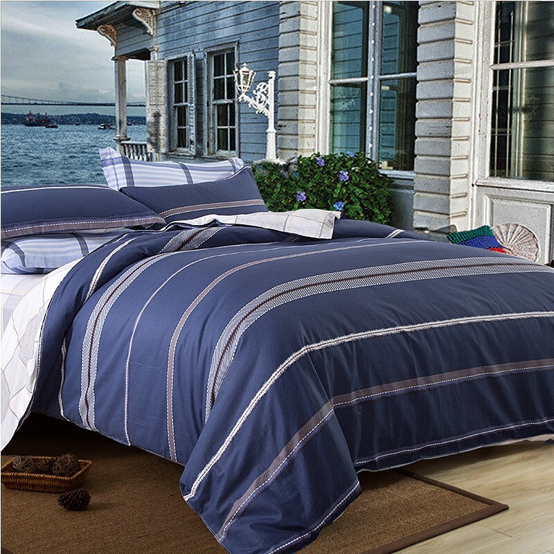 安巢家居（ANCHOW）床上四件套双人被套200x230cm床单枕套 国民床单AW10240 200_230