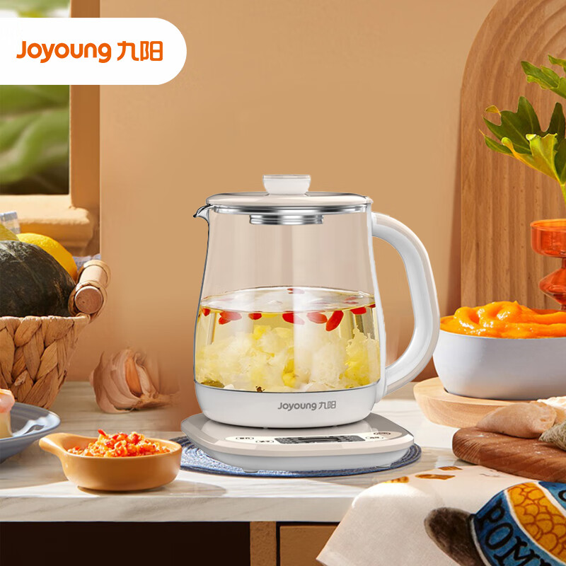 【九阳K15F-WY310】九阳（Joyoung） 九阳（Joyoung）养生壶多功能煮茶壶全自动燕窝壶冲奶1.5L小型迷你电热水壶 K15F-WY310