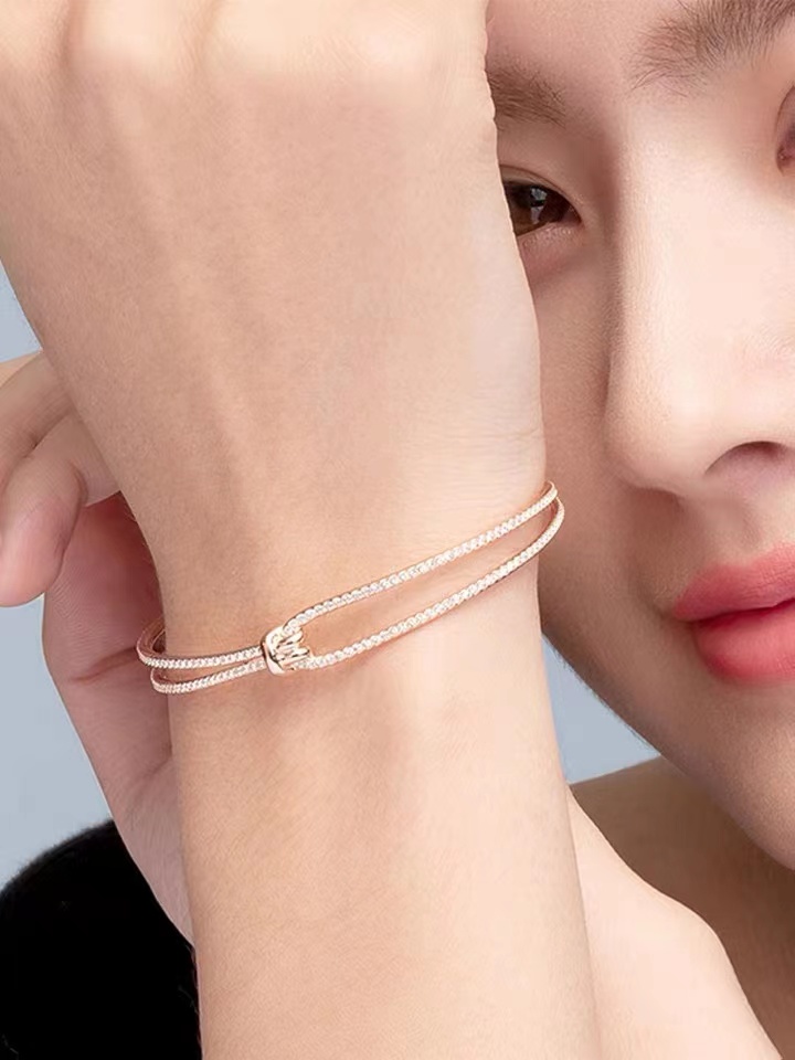 施华洛世奇LIFELONG手镯扭结设计气质手链女饰品礼物5390818