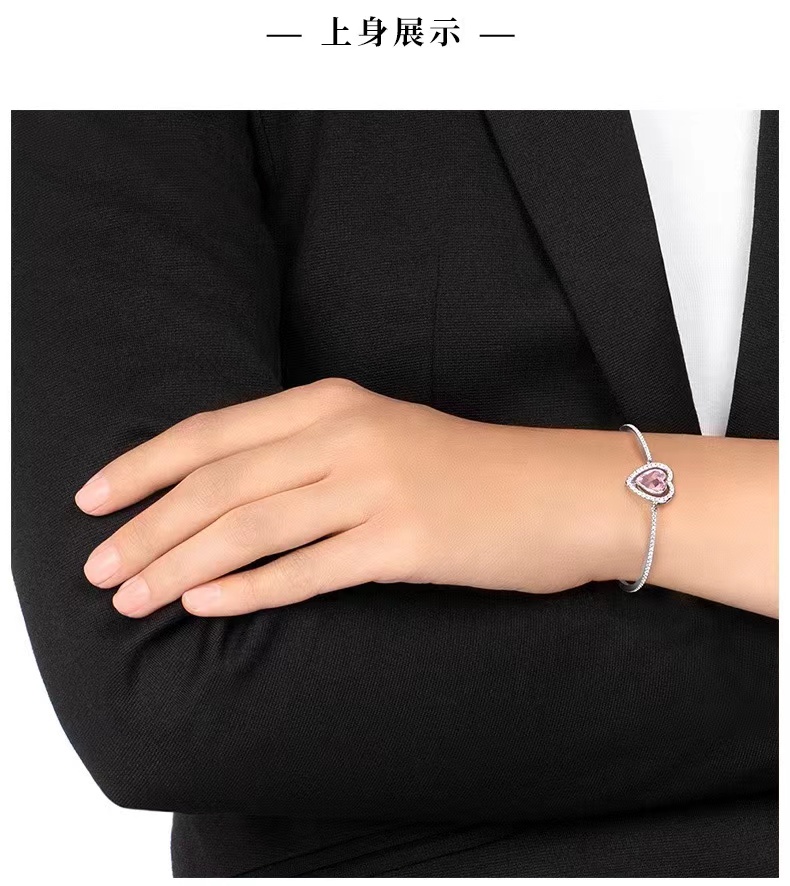 ENGAGED 手镯女 可旋转心形手链