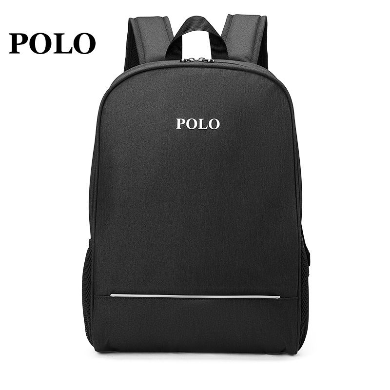 POLO 男包男式双肩包休闲简约背包电脑包日系学生书包092241