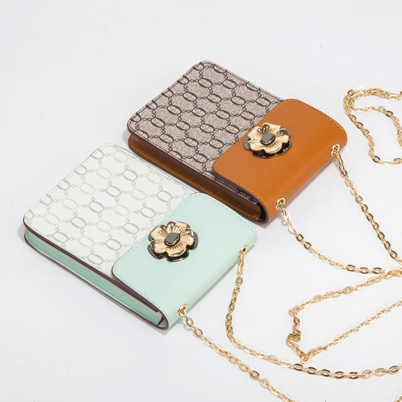 T.J.HARREN蒂捷海伦茶花手机包TJ8809礼盒版