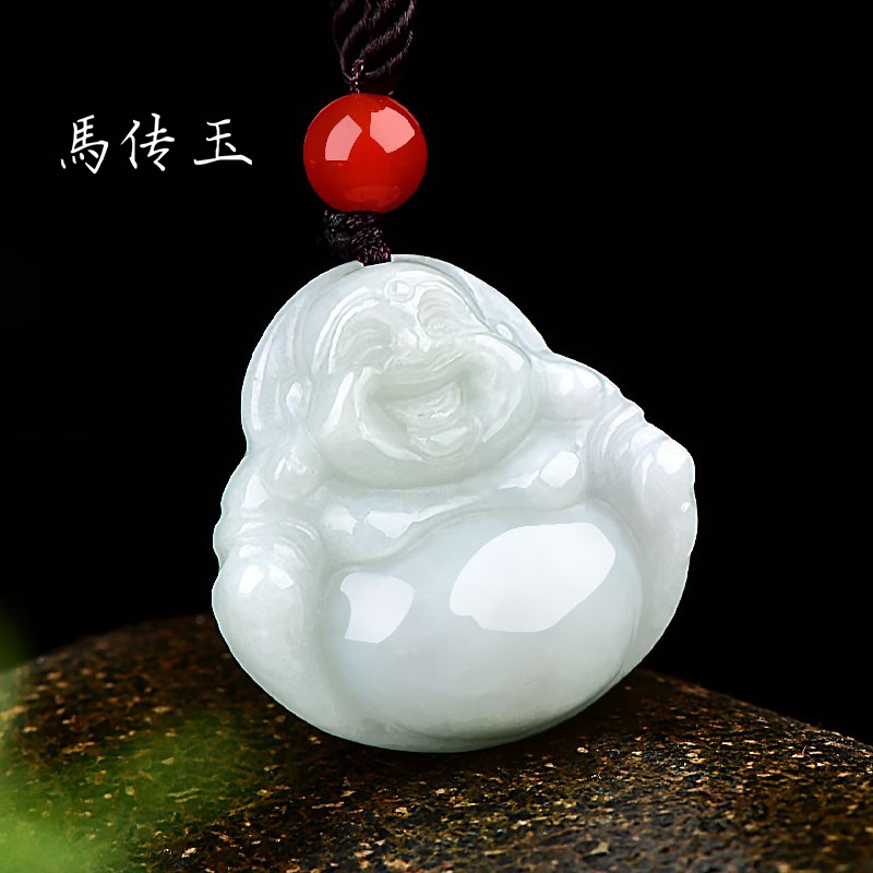 馬传玉 翡翠精美弥勒佛吊坠MCY001