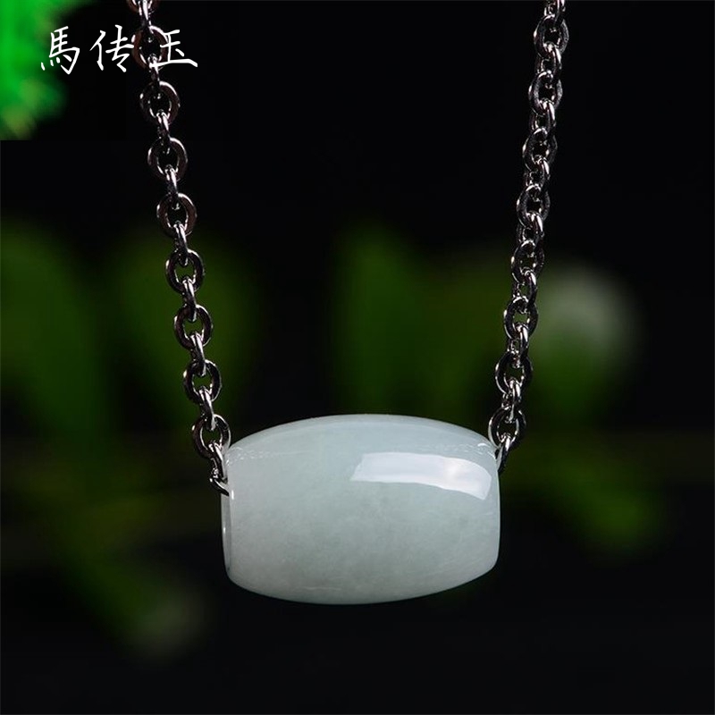 馬传玉 翡翠路路通转运珠精美吊坠MCY002